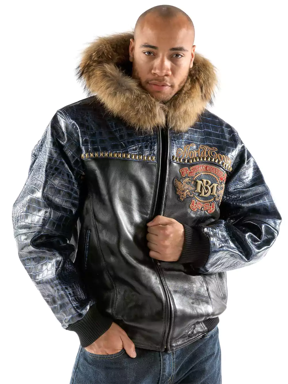 Pelle-Pelle-40-Years-1978-Black-And-Blue-MB-Leather-Jacket1.webp