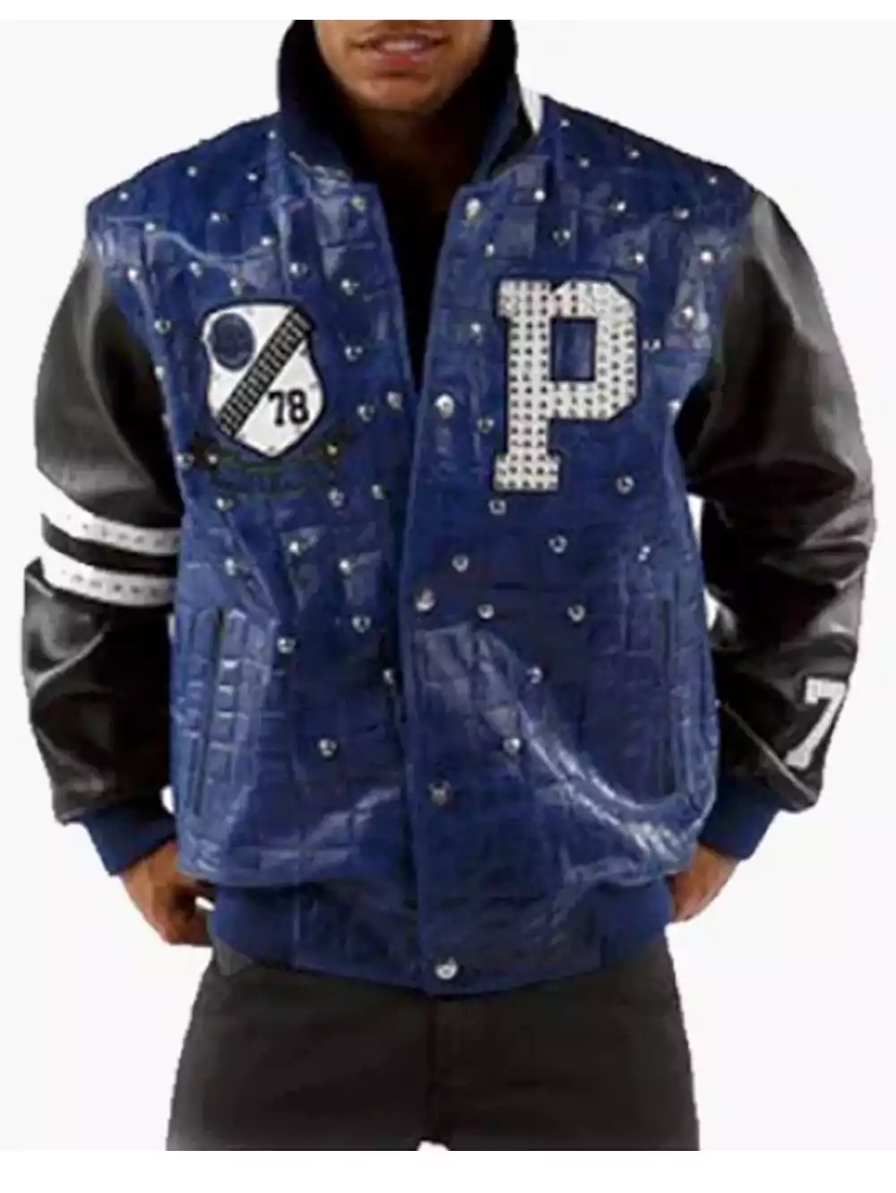 Pelle-Pelle-90s-Studded-Men-Blue-Leather-Jacket.webp