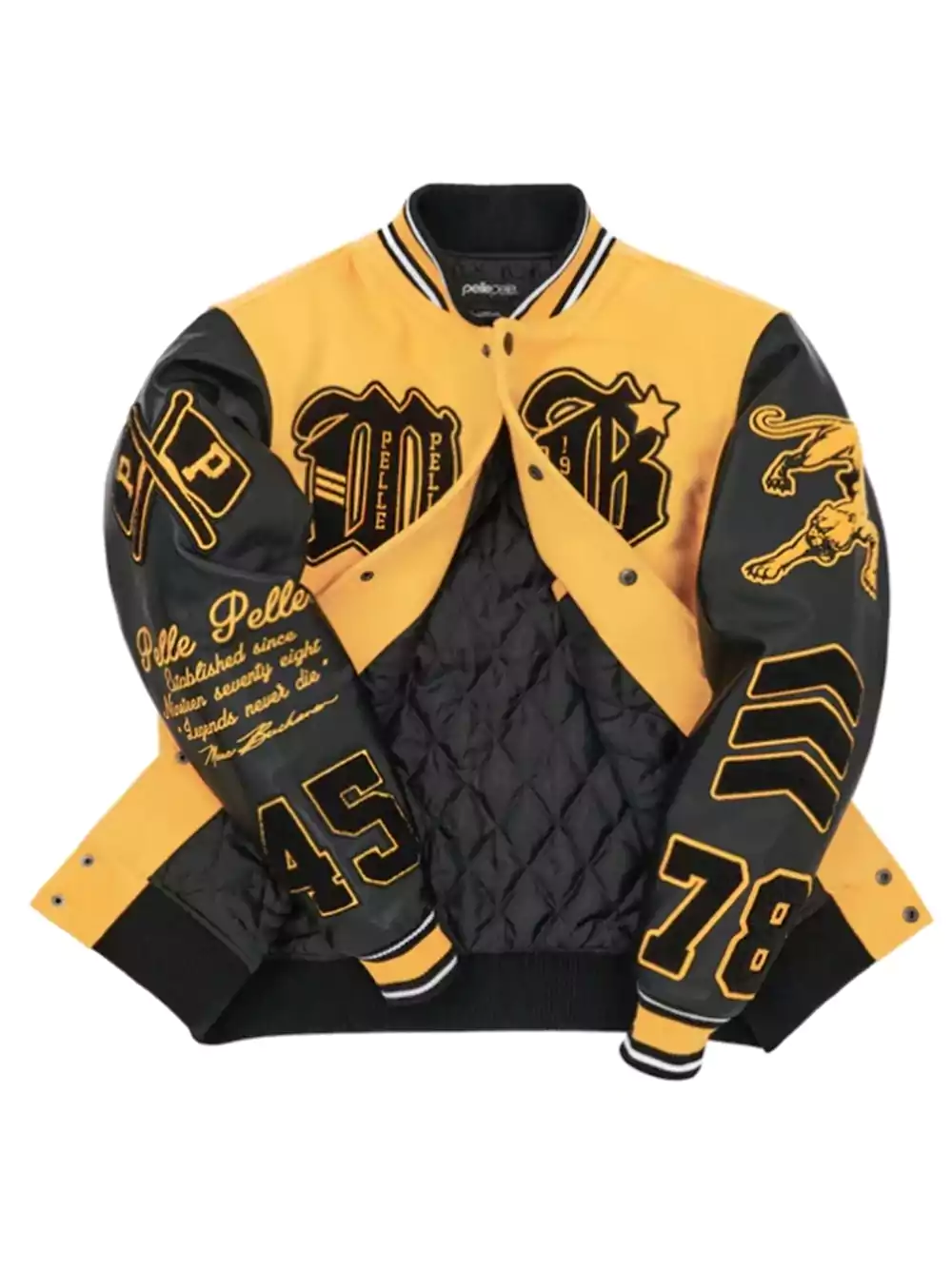 Pelle-Pelle-Black-And-Yellow-Letterman-Leather-Wool-Jacket2.webp