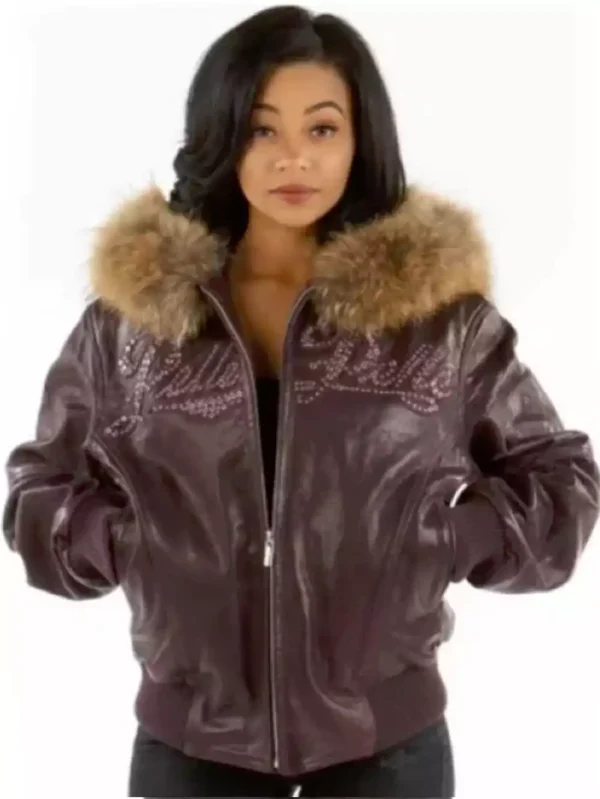 Pelle-Pelle-Fur-Hood-Burgundy-Women-Leather-Jacket.webp
