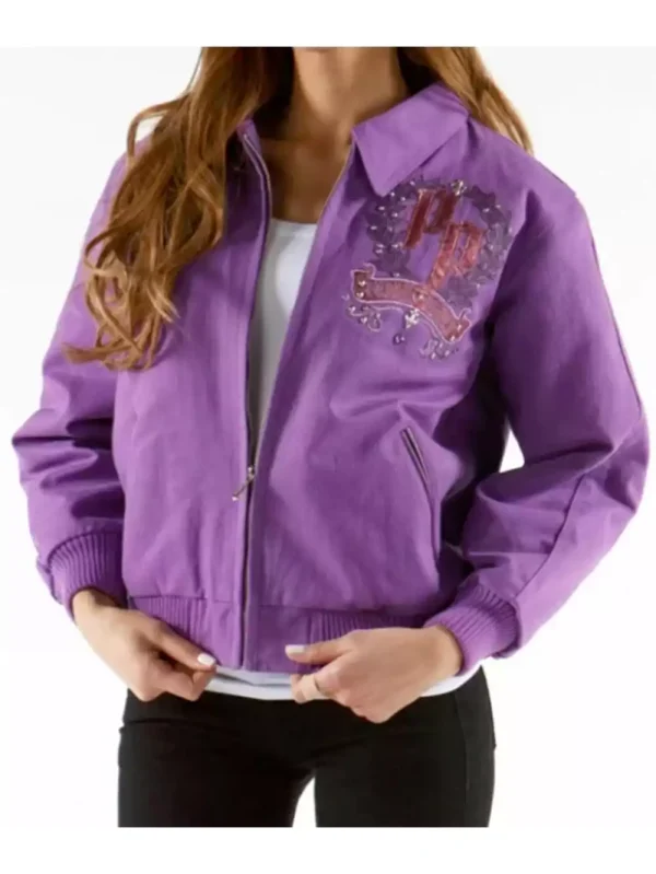 Pelle-Pelle-Live-Like-A-Queen-Women-Purple-Wool-Jacket.webp