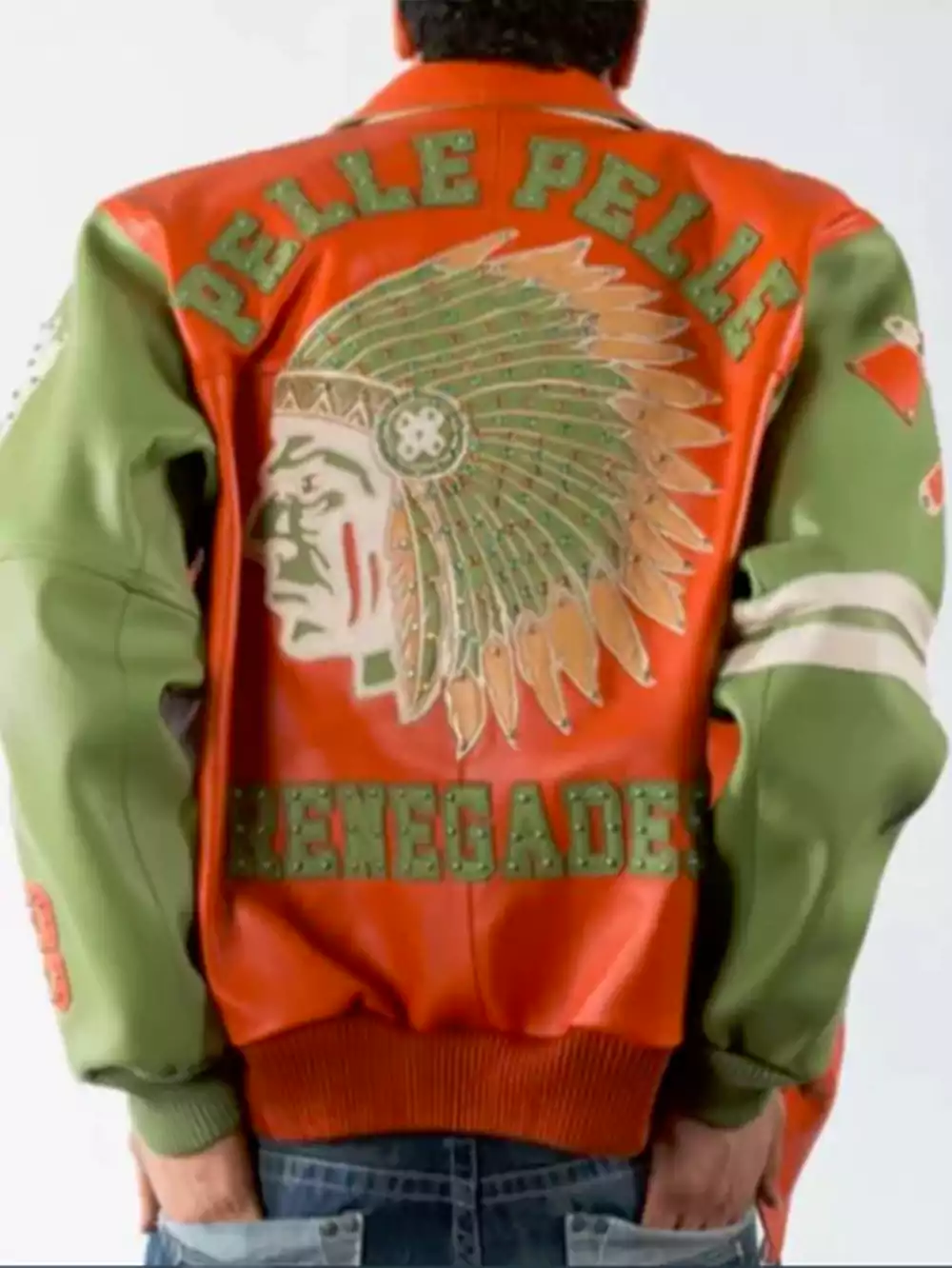 Pelle-Pelle-Renegades-Orange-Green-Men-Leather-Jacket.webp