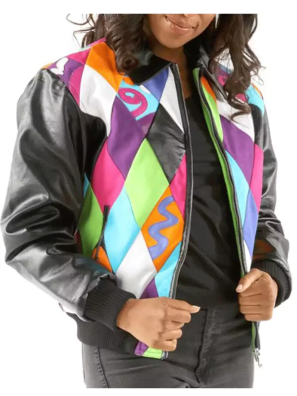 Pelle-Pelle-Women-Retro-Diamond-Multicolor-Leather-Jacket.webp