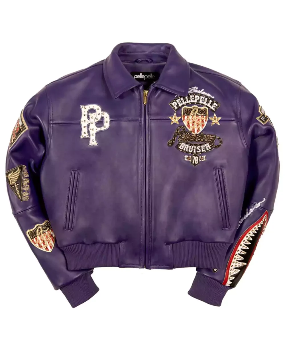 American-Bruiser-Pelle-Pelle-Crop-Purple-Womens-Leather-Jacket.webp