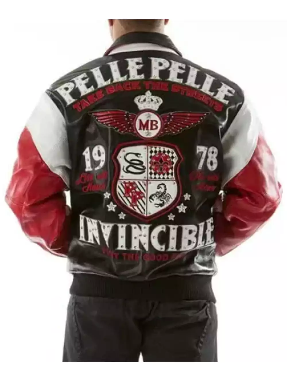 Invincible Pelle Pelle MB Men Black Leather Jacket - Image 2