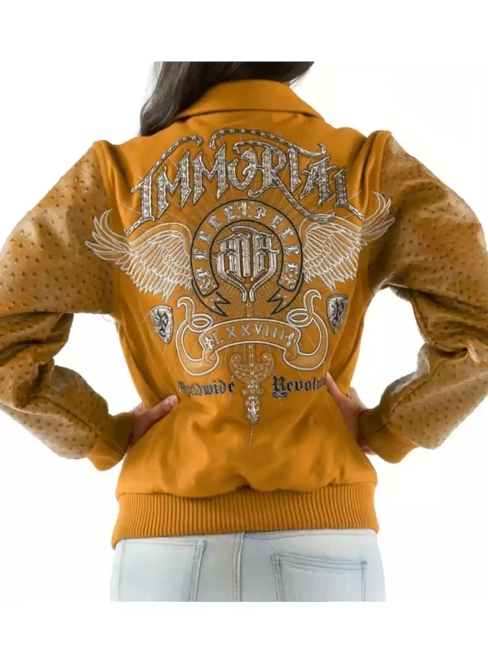 Pelle-Pelle-Immortal-MB-Women-Mustard-Leather-Wool-Jacket.webp