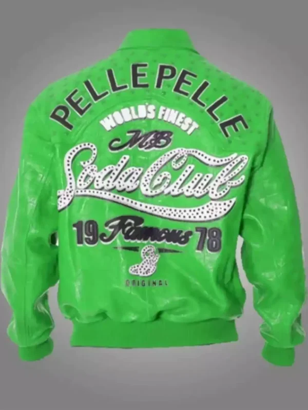 Pelle-Pelle-Soda-Club-Green-MB-Studs-Leather-Jacket.webp