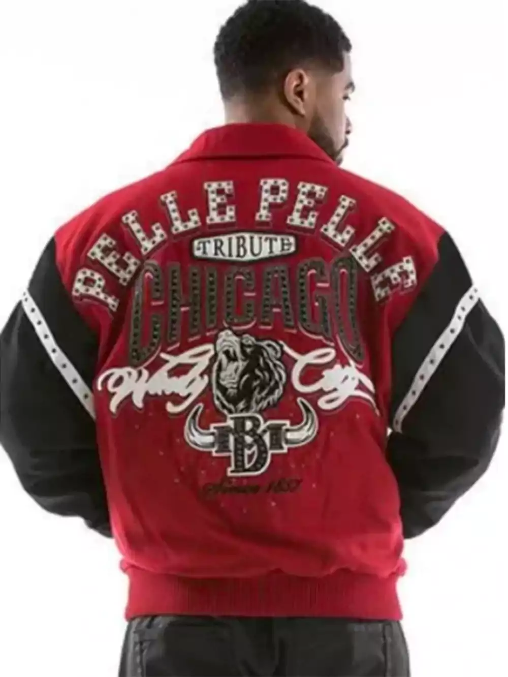 Pelle Pelle Tribute Chicago MB Maroon Wool Jacket