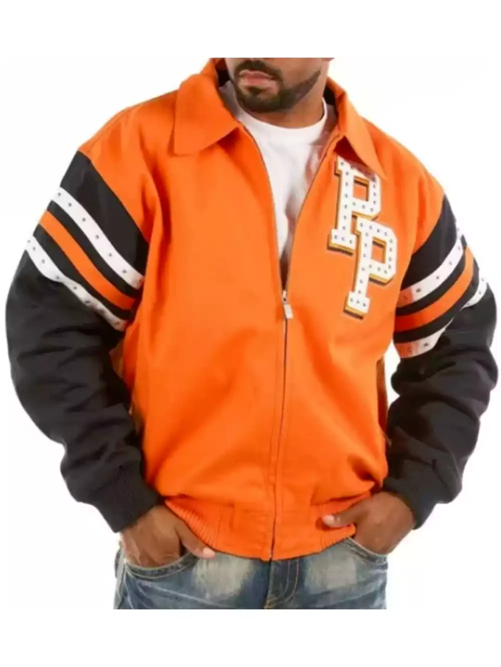 Pelle Pelle Tribute Chicago MB Orange Wool Jacket - Image 2