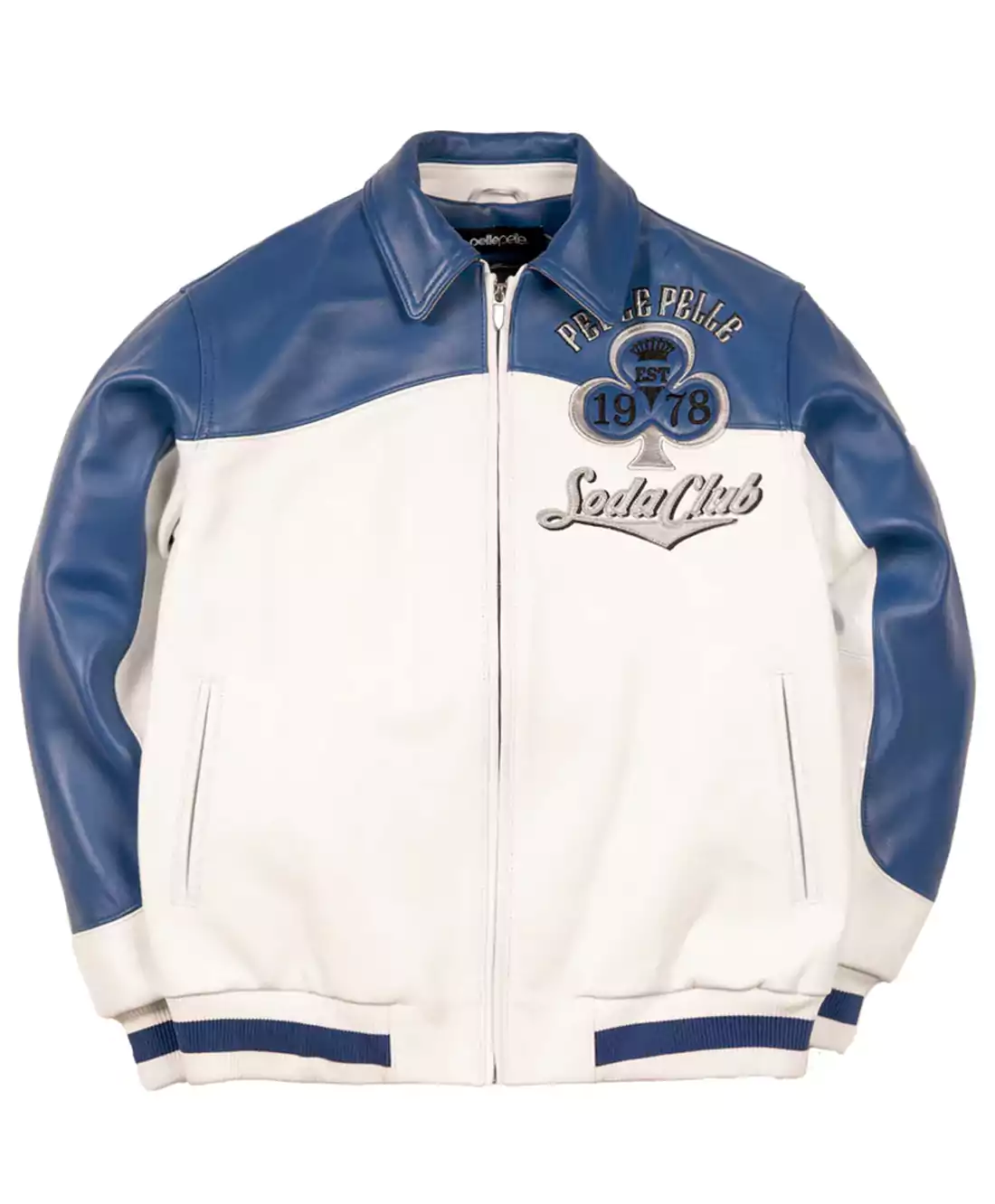 Soda-Club-Pelle-Pelle-Winner-Takes-All-White-and-Blue-Leather-Jacket.webp