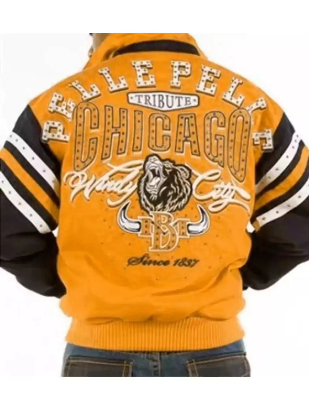 Tribute Chicago Pelle Pelle MB Yellow Wool Jacket